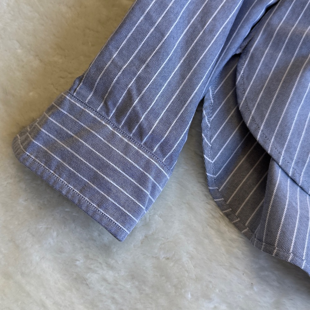 Frank & Eileen Button Up Shirt Silvio Size XS Stripe Blue EUC - Picture 6 of 7